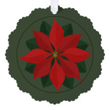 Weihnachts-Foto und Poinsettia