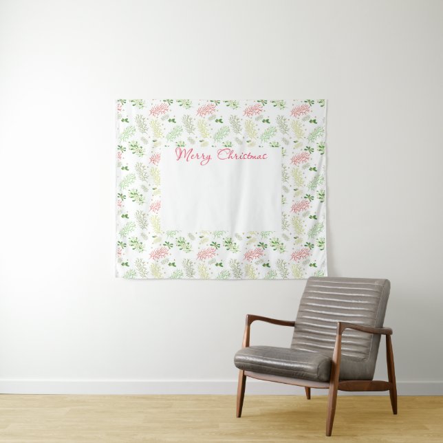 Weihnachts-Foto Wandteppich (Beispiel (Horizontal))