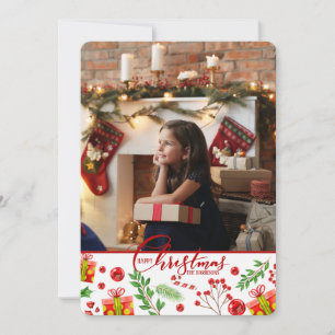 Weihnachts-Foto-Weihnachtskarte Feiertagskarte