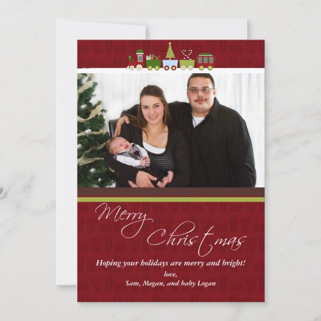 Weihnachts-Foto Weihnachtskarte Feiertagskarte (Vorderseite)