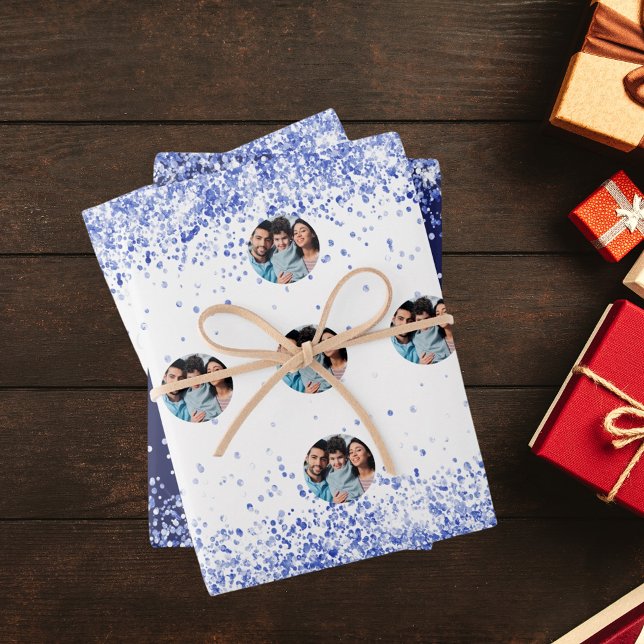 Weihnachts Foto Weißmeer Konfetti Geschenkpapier Set (Von Creator hochgeladen)