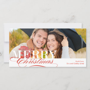 Weihnachts-Fotokarte Feiertagskarte