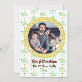 Weihnachts-Fotovorlage Weihnachtskarte Feiertagskarte