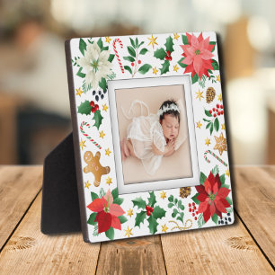 Weihnachts-Frameless-Familie Foto Easel Zurück Fotoplatte