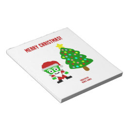 Weihnachts-FrankenKäse-Notepad (14 cm x 15,2 cm) Notizblock