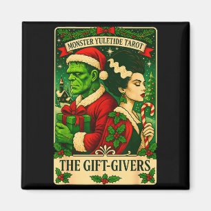 Weihnachts-Frankenstein und Braut The Lovers Tarot Magnet