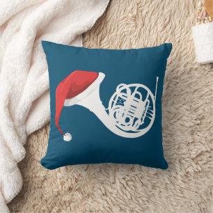 Weihnachts-Französisches Horn-Shirt - Santa French Kissen