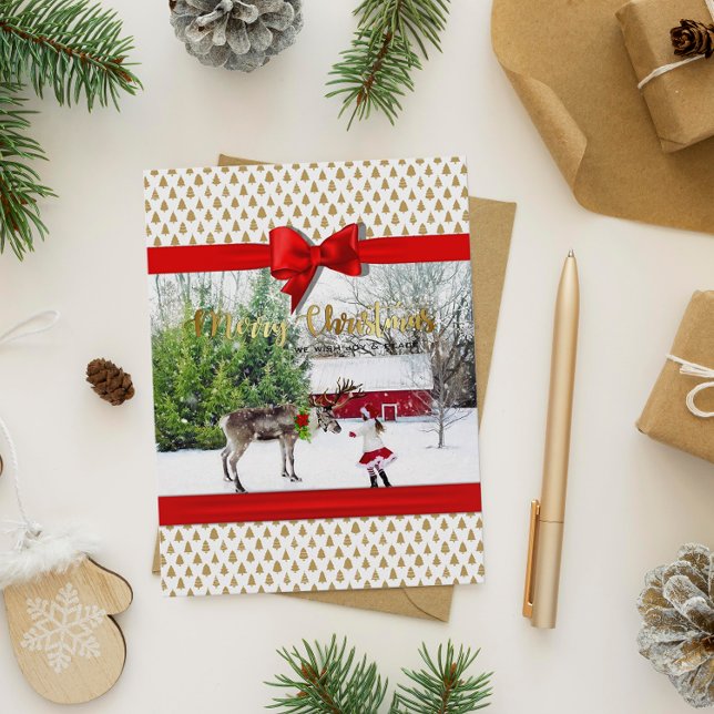 Weihnachts-Freude und Foto Feiertagspostkarte (Von Creator hochgeladen)