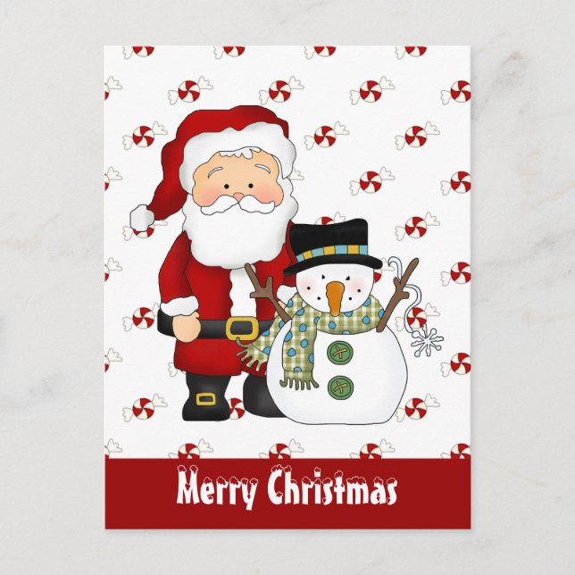 Weihnachts-Freunde Feiertag Grußkarte Feiertagspostkarte (Vorderseite)