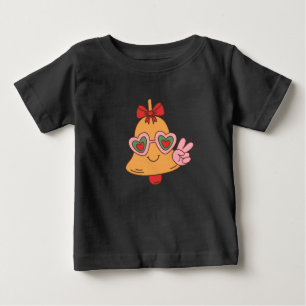 Weihnachts-Friedensglocke Baby T-shirt