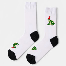 Weihnachts-Frosch-Crew-Socken Socken