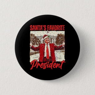 Weihnachts-FuE-Präsident Trump 2024 Button