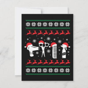 Weihnachts Funny Friseur Xmas Weihnachtsgeschenk RSVP Karte