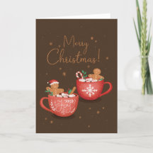 Weihnachts-Funny Gingerbrot Männer Soaking Card