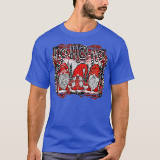 Weihnachts Funny Gnomes HO HO HO Schnee und Weihna T-Shirt