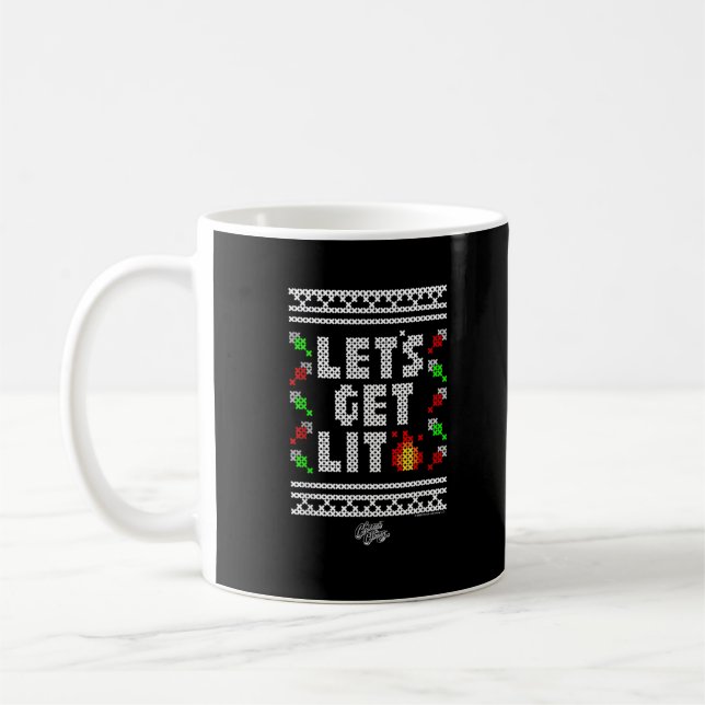 Weihnachts-Funny - Lasst uns mal sehen Kaffeetasse (Links)