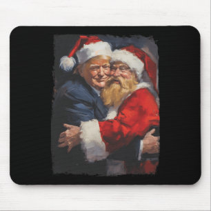 Weihnachts Funny Trump Santa Claus Retro Vintag Xm Mousepad