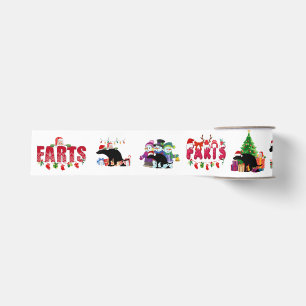 Weihnachts-Furzen und Kackend Hunde Ripsband