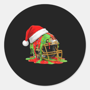 Weihnachts-Fußball-Drip-Boys-Eis-Drip-Camo-S Runder Aufkleber