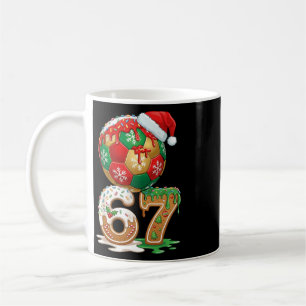 Weihnachts-Fußball-Drip Nummer 67 Jungen Fußball 6 Kaffeetasse