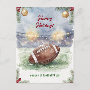 Weihnachts-Fußball-Grußkarten Feiertagspostkarte