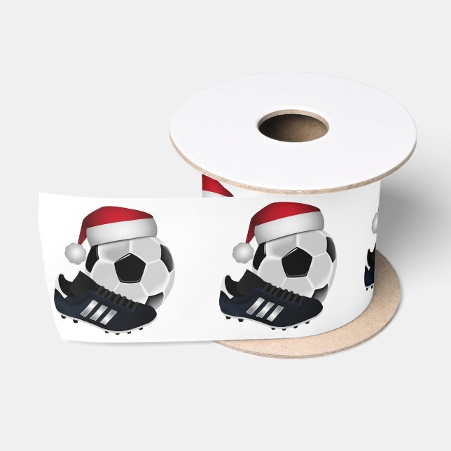 Weihnachts-Fußball Satinband (Spule)