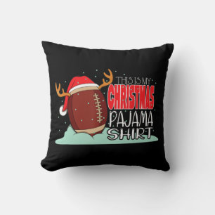 Weihnachts Fußball Weihnachtsmannmütze Spaß Sport  Kissen