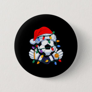 Weihnachts-Fußball-Xmas-Santa-Sportmütze Herren Da Button