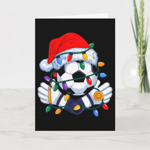 Weihnachts-Fußball Xmas Santa Sportmütze Herren Da Karte