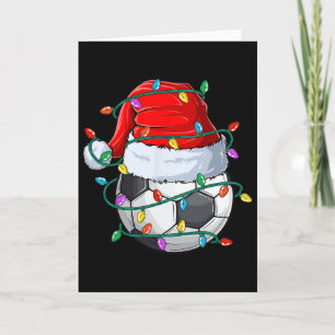 Weihnachts-Fußball-Xmas-Santa-Sportmütze Ll Kinder Karte