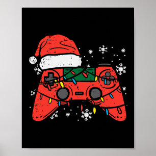 Weihnachts-Gamer-Controller Xmas Boys Kinder Jugen Poster