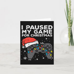 Weihnachts-Gamer Weihnachten Pausen Männer Jungen Karte