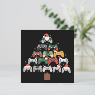 Weihnachts-Gaming-Baum-Gamer-Weihnachtsgeschenke  Feiertagskarte