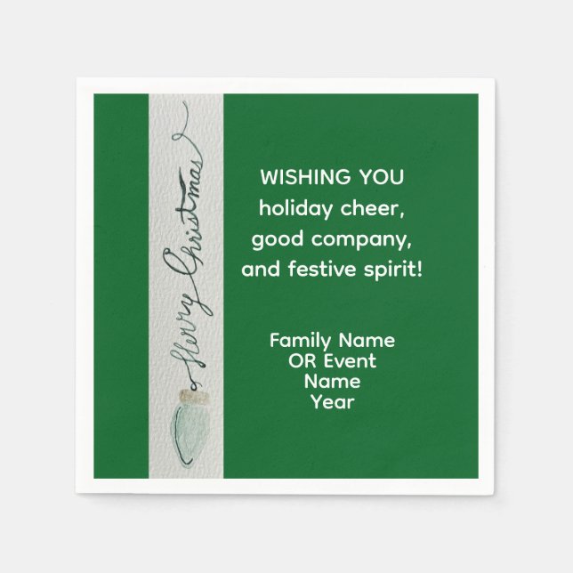 Weihnachts-Gastgeschenk Serviette (Vorderseite)