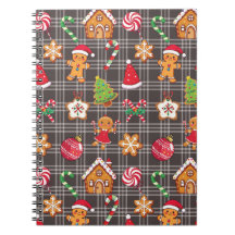 Weihnachts-Gebäckhaus-Keks-Notizbuch