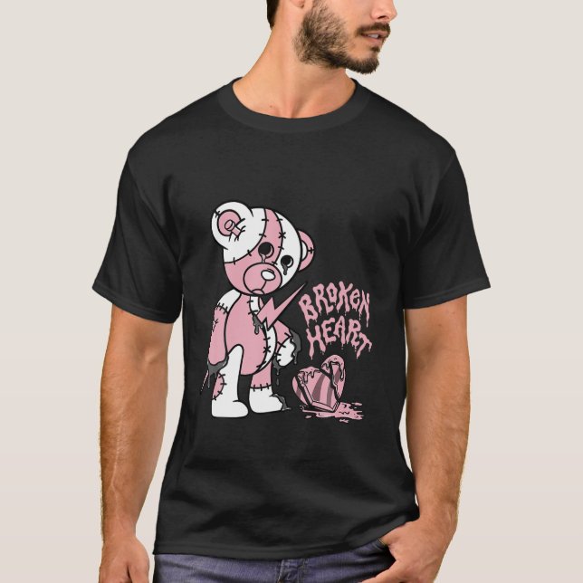 Weihnachts-gebrochenes Herz-Match 1 High OG Blasen T-Shirt (Vorderseite)