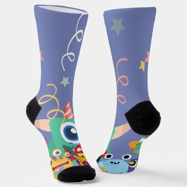 Weihnachts-Geburtstagsfeier für Kinder Socken (Gewinkelt)