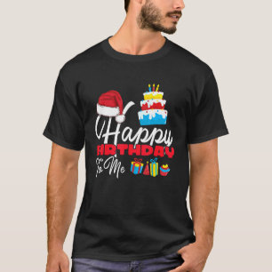 Weihnachts-Geburtstagskuchen Glückwunsch zum Gebur T-Shirt