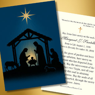 Weihnachts-Gedenkkarte Visitenkarte