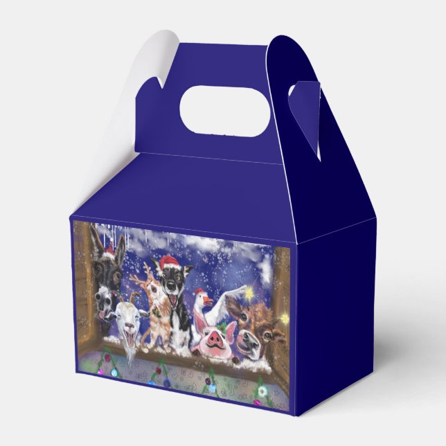 Weihnachts Gefallen Box Geschenk Funny Animal Part Geschenkschachtel (Rückseite)