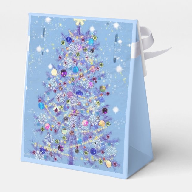 Weihnachts Gefallen Box mit schönem Weihnachtsbaum Geschenkschachtel (Rückseite)