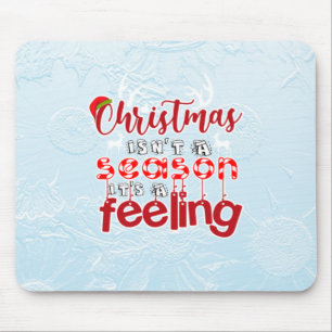 Weihnachts-Gefühl-Zitat mit Rentier und Weihnachts Mousepad