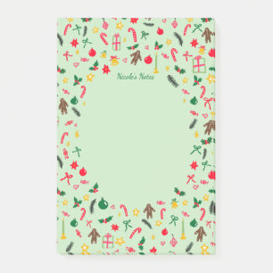 Weihnachts-Gekritzel Whimsical Holiday INDIVIDUELL Post-it Klebezettel