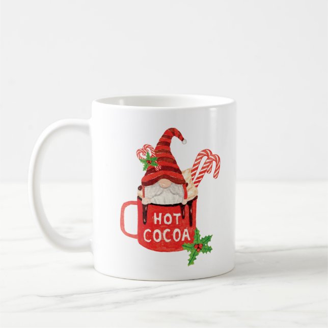 Weihnachts-Genom in einer Tasse heiße Schokolade  (Links)