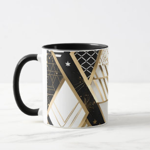 Weihnachts-Geometrieformen-Kaffeetasse Tasse