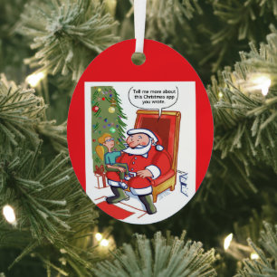 Weihnachts-Geschäftspartner ovaler Metallschmuck Ornament Aus Metall