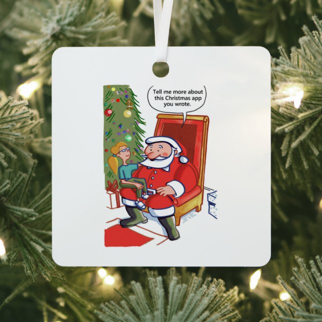 Weihnachts-Geschäftspartner quadratische Metallsch Ornament Aus Metall (InSitu)