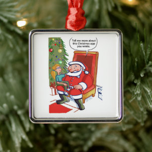 Weihnachts-Geschäftspartner sq Premium-Ornament Ornament Aus Metall