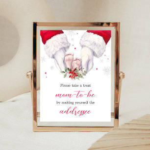 Weihnachts-Geschenk-Umschlag-Station-Schild Größte Poster