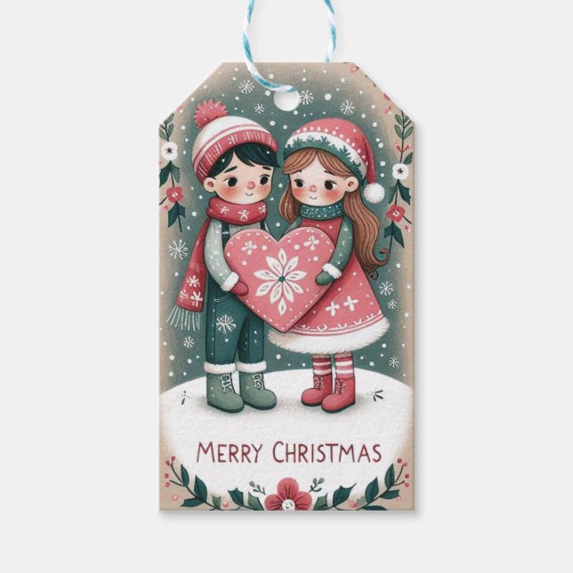 Weihnachts-Geschenkanhänger Geschenkanhänger (Vorderseite)